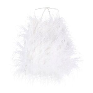 BRAND NEW CULT GAIA WHITE FEATHER TOP